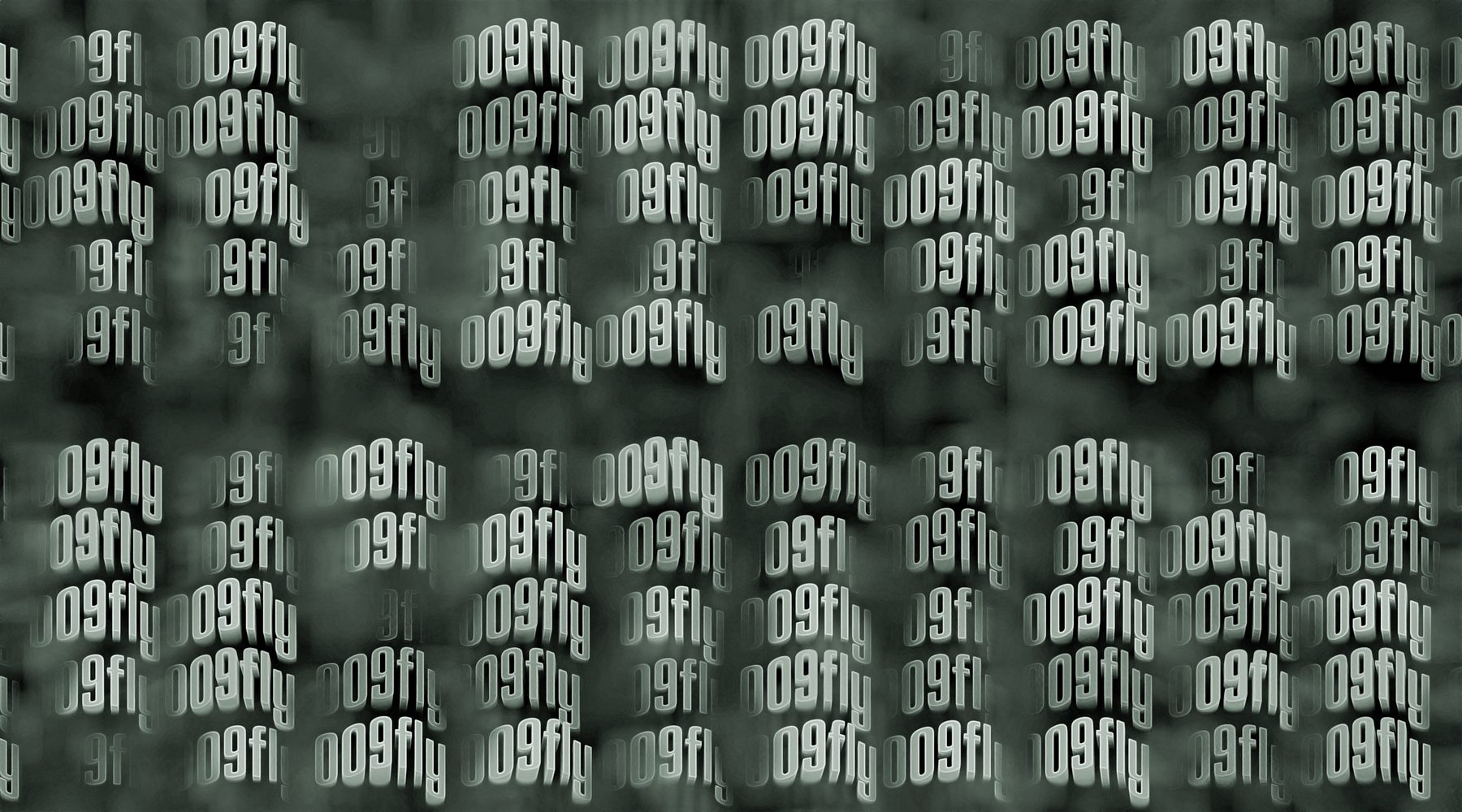 009fly 3D type render in grey